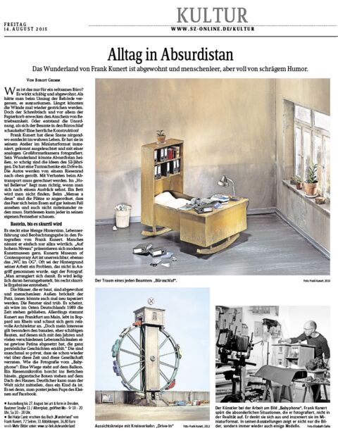 „Alltag in Absurdistan“ - Sächsische Zeitung vom 14.08.2015
