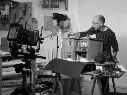 Frank Kunert in seinem Atelier