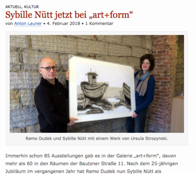 neustadt-ticker.de >Sybille Nütt jetzt bei „art+form“