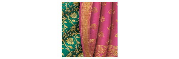 Varanasi-Seiden und -Saris