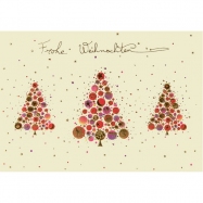 Weihnachtskarte Klappkarte "3 Tannen - Frohe...