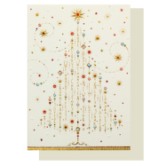 Weihnachtskarte Klappkarte Baum, Schriftzüge &...