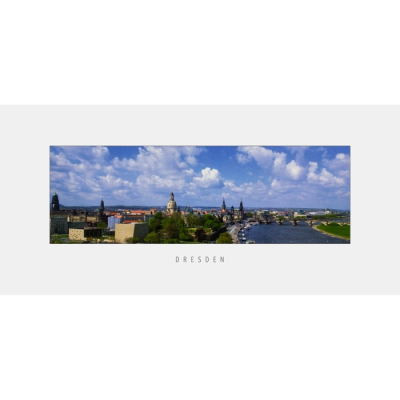 Postkarte Dresden - Blick über die Stadt