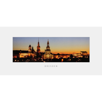 Postkarte Dresden - Ständehaus, Georgentor, Hausmannsturm, Kathedrale und Semperoper
