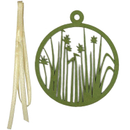 Filigraner Papierschmuck - Gras, grün