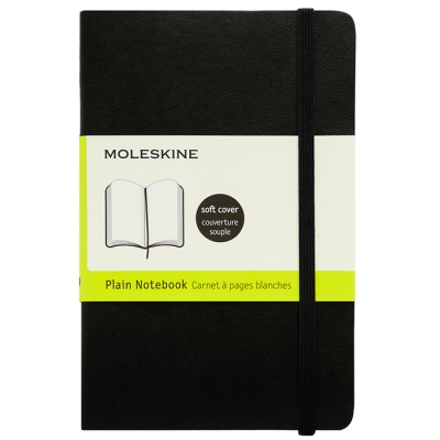 MOLESKINE KLASSIK Softcover Blanko-Notizbuch pocket - schwarz