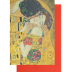 Hochzeitskarte Klappkarte Gustav Klimt - "Der Kuss"