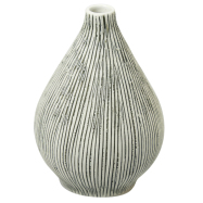 Vase Kobe - graue Streifen