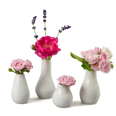 räder Mini-Vasen aus Porzellan - 4er Set