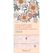 Kalender Green Line Familienplaner 2023 - Floral