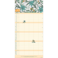 Kalender Green Line Familienplaner 2024 - Floral
