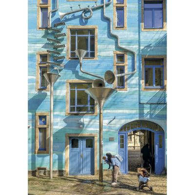 Neustadtspaziergang Postkarte Kunsthofpassage - Hof der Elemente