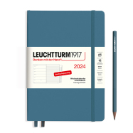 LEUCHTTURM Wochenkalender-Notizbuch 2024 Medium Stone Blue