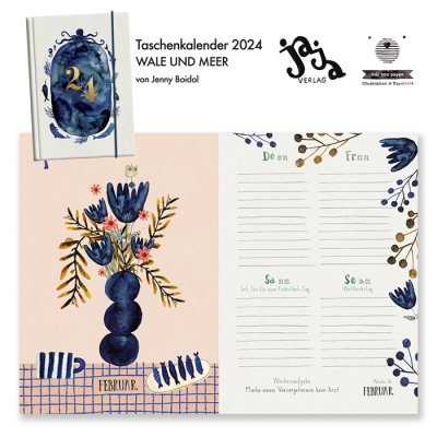 Kalender Taschenkalender Blumen 2022