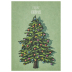 Weihnachtskarte Postkarte Tannenbaum - Merry X-Mas