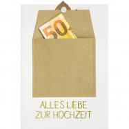 räder Hochzeitskarte Klappkarte "Alles Liebe zur Hochzeit" mit Geldkuvert