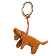 Leder-Schlüsselanhänger Hund