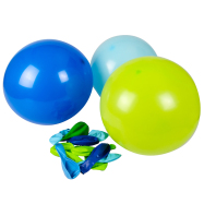 Luftballons - 12 Stück, Aqua