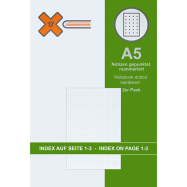 X17 Notizeinlage gepunktet, Format DIN A5 - 2er Pack