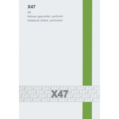 X47 Notizeinlage gepunktet, Format DIN A5