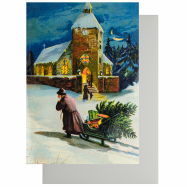 Weihnachtskarte Klappkarte Fröhliche Weihnachten
