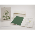 Weihnachtskarte Klappkarte Tannenbaum - handgeschöpftes Büttenpapier