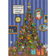 Rätselkarte - Weihnachts-Postkarte "Was...