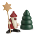 Miniaturset 5 - Weihnachtsmann mit Baum und Stern