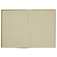 Notizbuch Kreisblüte - Olivgrün, Format A5, blanko
