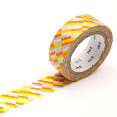 Masking Tape - Papierklebeband - Block Stripe Orange