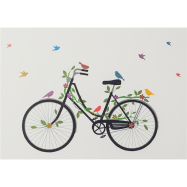 Postkarte Geschmücktes Zweirad