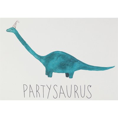 Postkarte Partysaurus