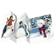 Zettel-Adventskalender Winterwunderland mit Pop-Up