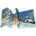 Zettel-Adventskalender Winterwunderland mit Pop-Up