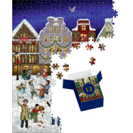 Puzzle-Adventskalender Winterabend in der Stadt