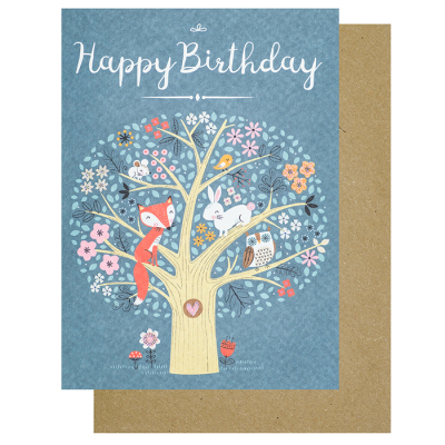 Little Greetings Geburtstagskarte Klappkarte "Happy Birthday"