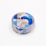 Masking Tape - Papierklebeband - Half Circle Pink Blue