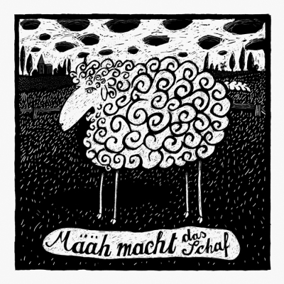 Janta Island "Määh macht das Schaf" - Kunstdruck