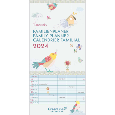 Kalender Green Line Familienplaner 2022 - Fabulous World of Pabuku