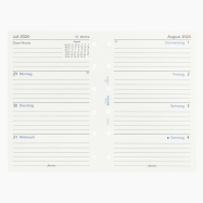 FILOFAX Pocket Kalendereinlage 2024 - 1 Woche auf 2 Seiten
