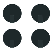 Magnethaken - 4er Set, schwarz