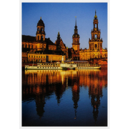 Postkarte Dresden - Ständehaus, Residenzschloss und...
