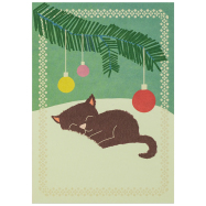 Weihnachtskarte Postkarte Kätzchen