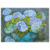 Kunst-Postkarte Tomma Leckner - Hortensien in blauer Vase