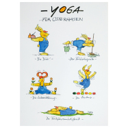 Postkarte Ostern Yoga für Osterhasen