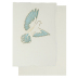 Glückwunschkarte Klappkarte zur Konfirmation Taube - handgeschöpftes Büttenpapier