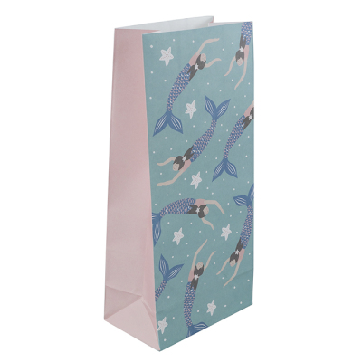 Papier-Geschenktüten - Meerjungfrau - 6er Set
