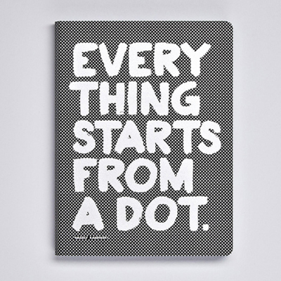 Notizbuch Graphic L Everything Starts From A Dot
