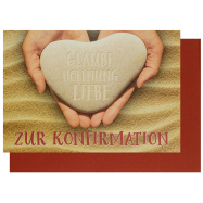 Glückwunschkarte Zur Konfirmation "Glaube Liebe...