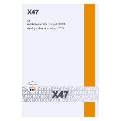 X47 Kalendereinlage Wochenkalender Kompakt 2024 - Format DIN A5